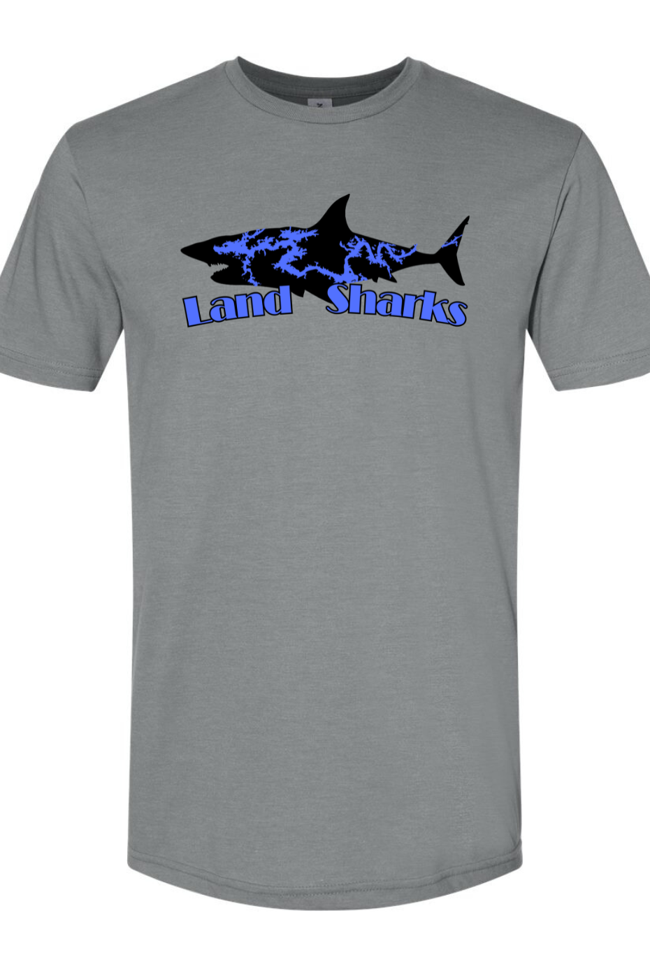 Land Sharks Logo (Black) | Grey Tee