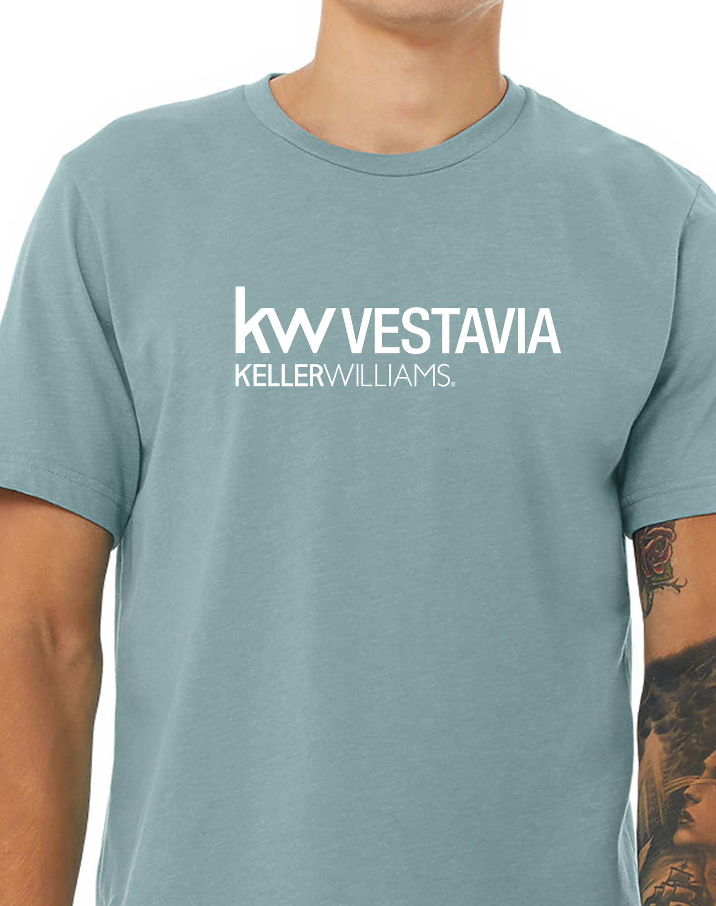 Short Sleeve Tee - Blue Lagoon - KW Vestavia Logo