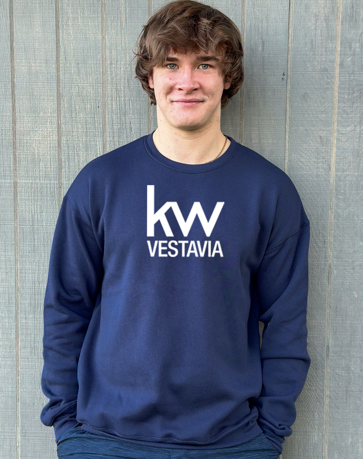Crewneck Sweatshirt - Navy - KW Vestavia Square logo