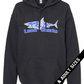 Land Sharks Logo (Grey) | Black Hoodie
