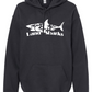 Land Sharks Logo (White) | Black Hoodie