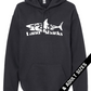 Land Sharks Logo (White) | Black Hoodie