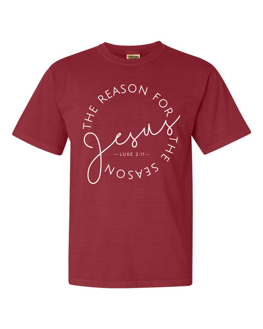 Jesus Is The Reason For The Season Tee | Red