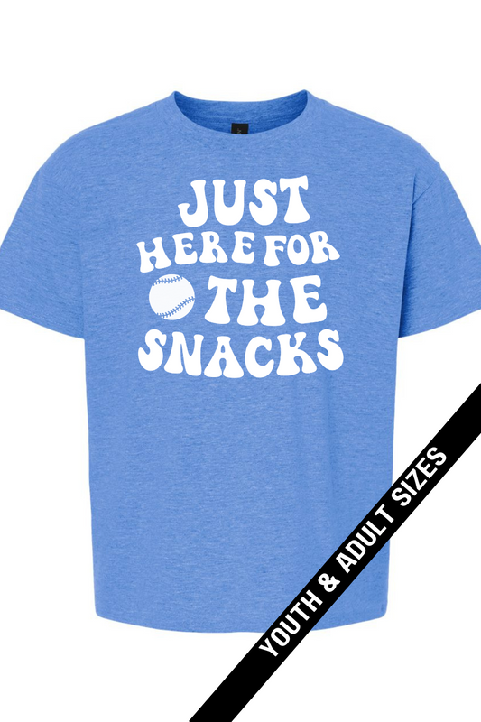 Here For The Snacks Tee | (fundraiser)