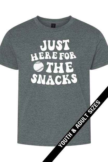 Here For The Snacks Tee | (fundraiser)
