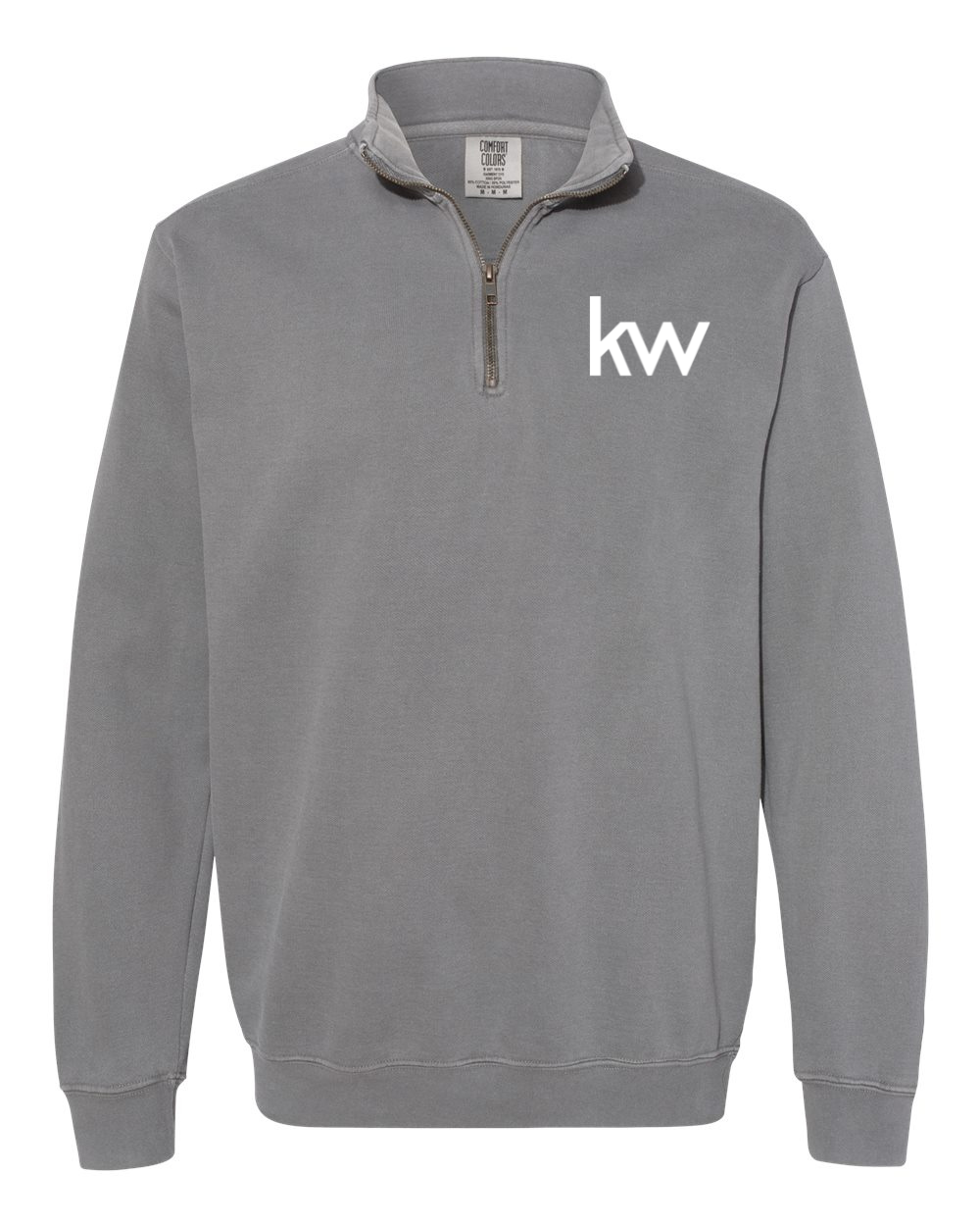 Comfort Colors Quarter Zip Sweatshirt - KW Logo