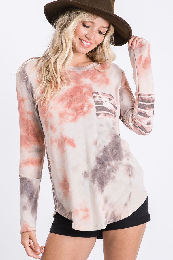 Tie Dye Pocket Top