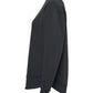 Land Sharks Logo (Grey) | Black Crewneck Tunic Sweatshirt