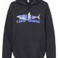 Land Sharks Logo (Grey) | Black Hoodie