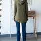 Ribbed Hooded Top | Olive