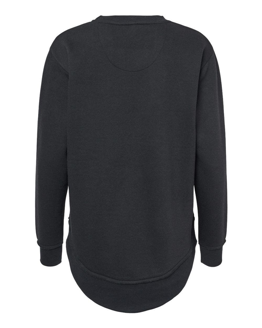 Land Sharks Logo (Grey) | Black Crewneck Tunic Sweatshirt