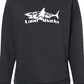 Land Sharks Logo (White) | Black Crewneck Tunic Sweatshirt