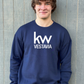 Crewneck Sweatshirt - Navy - KW Vestavia Square logo