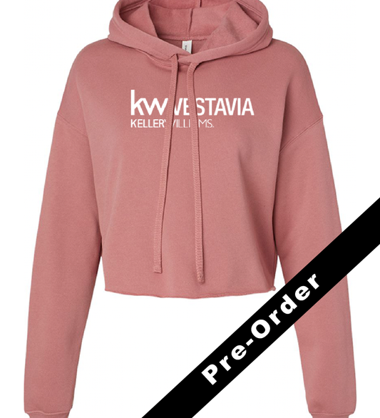 Cropped Hoodie - Mauve - KW Vestavia logo