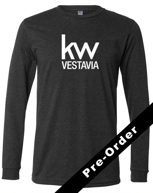 Long Sleeve Tee - Dark Grey Heather - KW Vestavia Square Logo