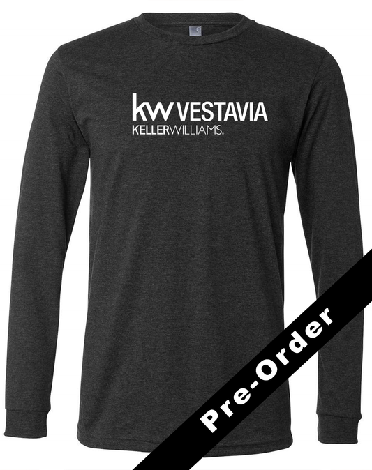 Long Sleeve Tee - Dark Grey Heather - KW Vestavia Logo