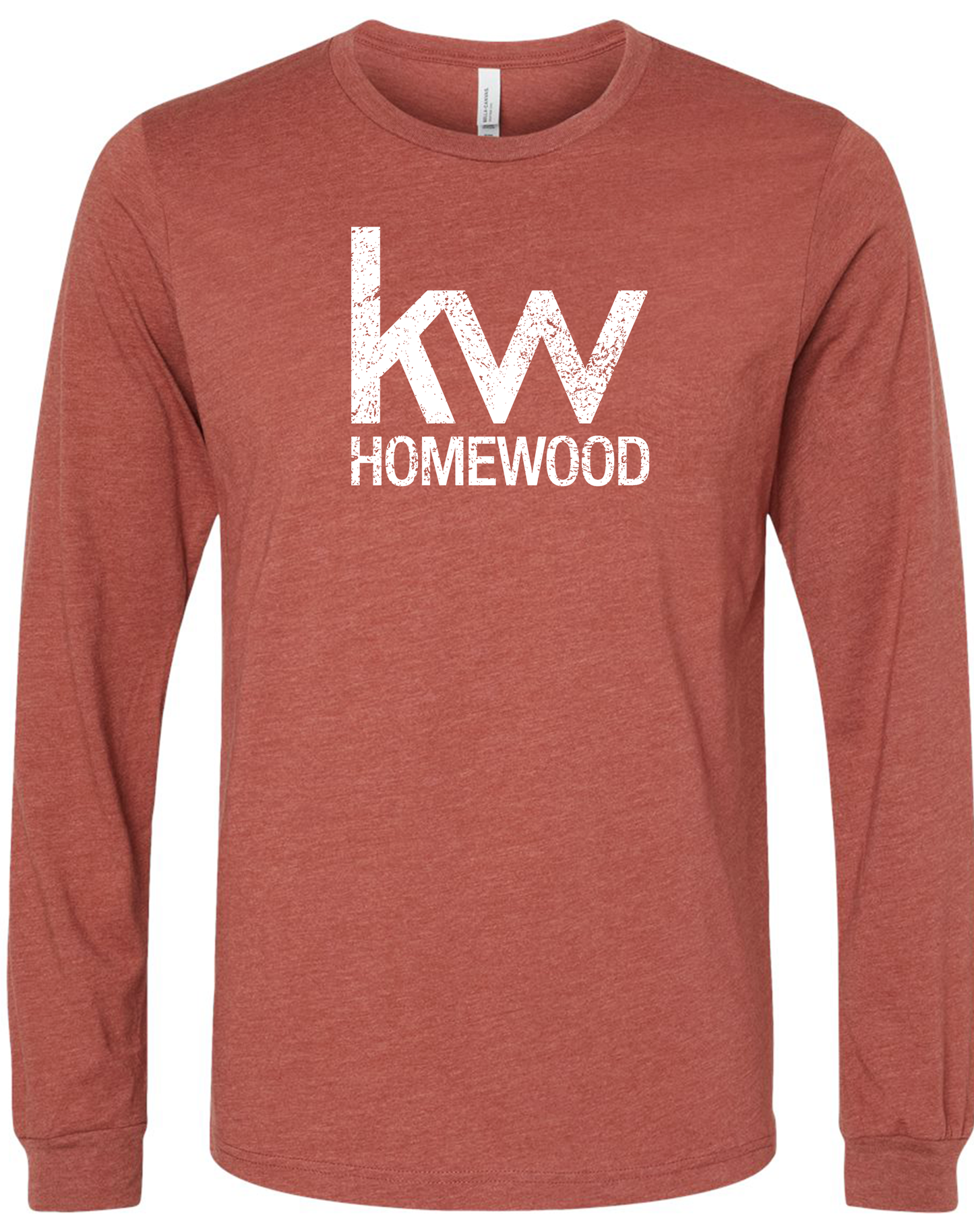 Long Sleeve Tee - Clay - KW Homewood Distressed Logo