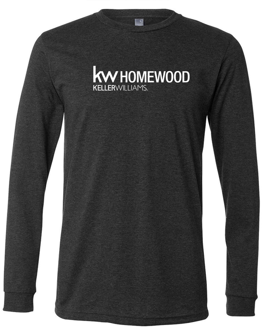 Long Sleeve Tee - Dark Heather Grey - Keller Williams Homewood