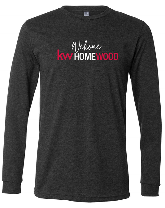 Long Sleeve Tee - Dark Heather Grey - Welcome Home