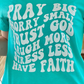 Pray Big | Turquoise