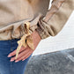 Mineral Washed Side Tie Sweatshirt | Taupe