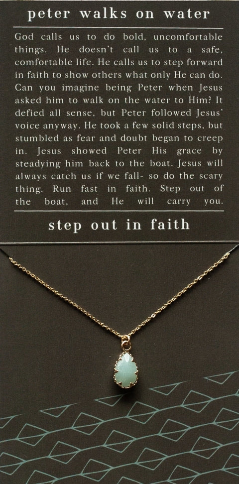 Peter Walks on Water Necklace