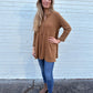 Mineral Washed Button Front Tunic Top