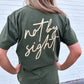 Not By Sight Tee | Deep Green