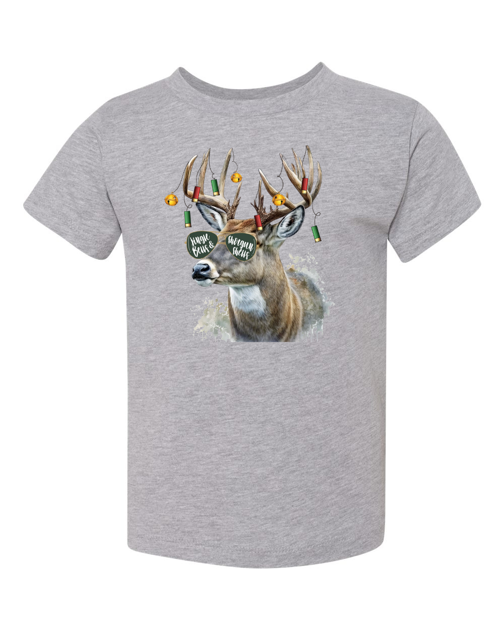 Toddler | Jingle Bells Deer Tee | Grey