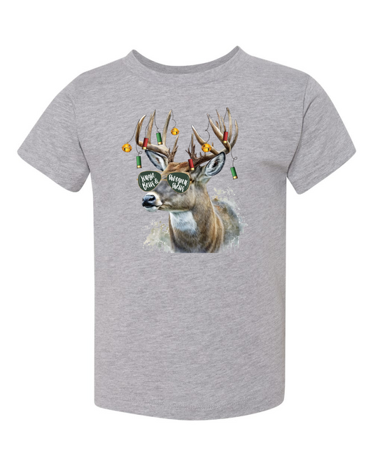 Toddler | Jingle Bells Deer Tee | Grey