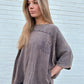 Mineral Washed Oversized Boxy Top