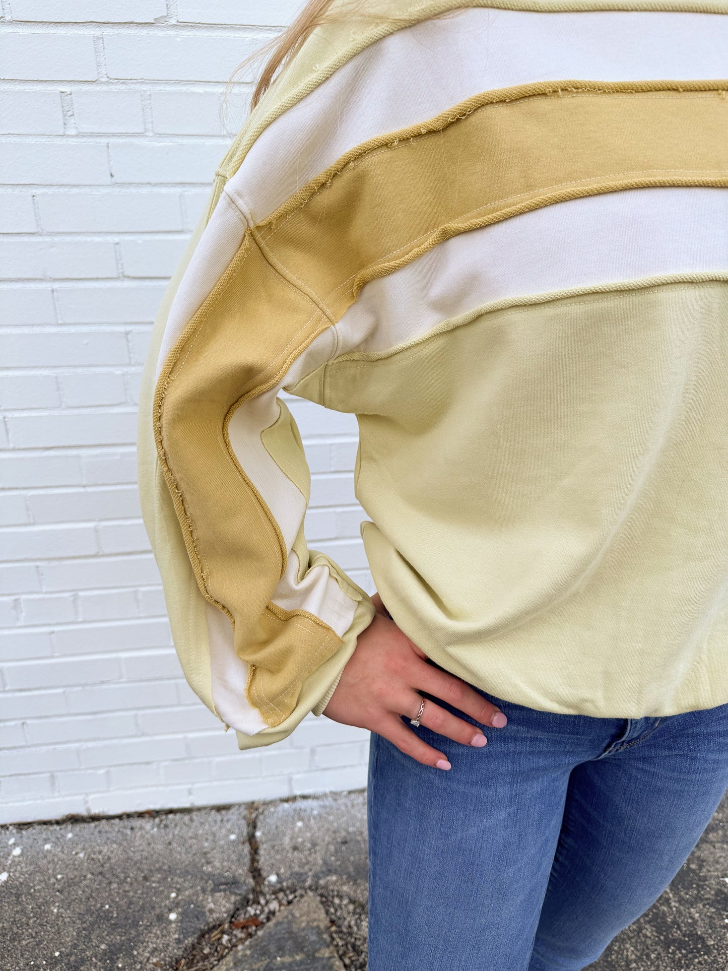 Reversible Color Block Sweatshirt