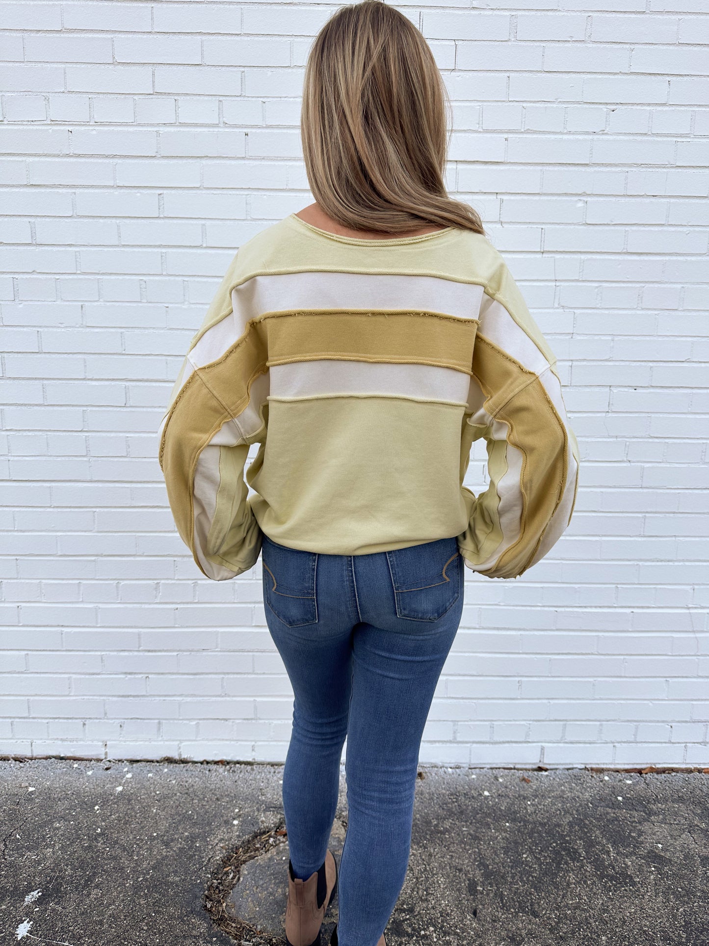 Reversible Color Block Sweatshirt