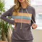 Jersey Colorblock Hooded Top